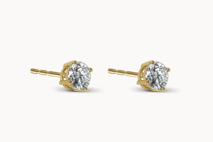 Classic Round Diamond Earrings