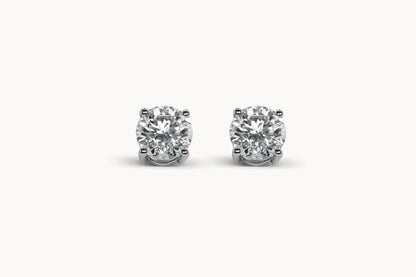 Classic Round Diamond Earrings
