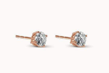 Classic Round Diamond Earrings
