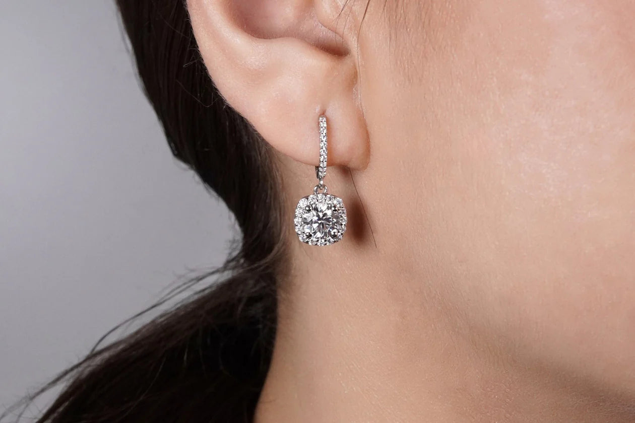 Round Halo Brilliance Earrings