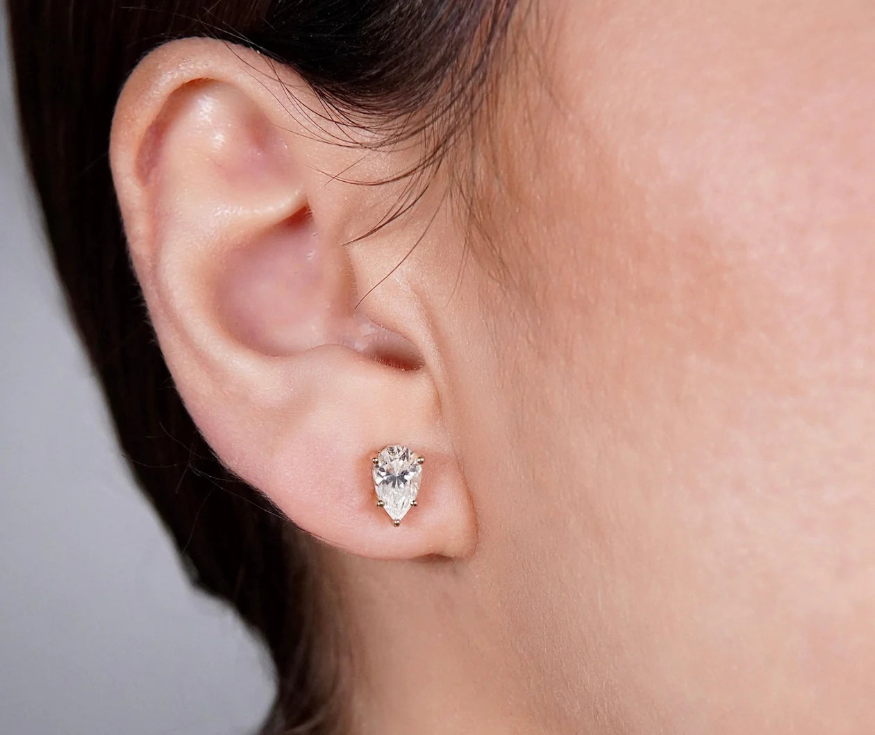 Pear Diamond Studs