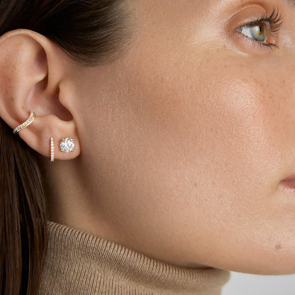 Classic Round Diamond Earrings